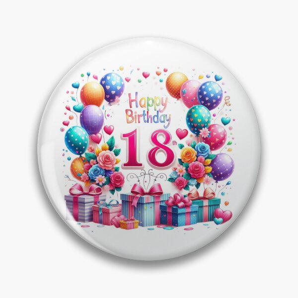 Artikelvorschau, Fröhlicher Alles Gute zum 18. Geburtstag entworfen und verkauft von purplesensation.