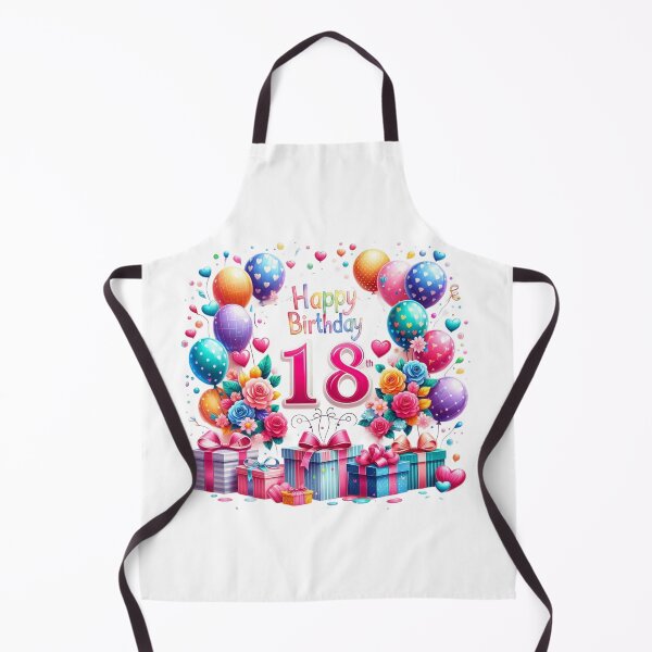 Item preview, Cheerful Happy 18th Birthday designed and sold by purplesensation.