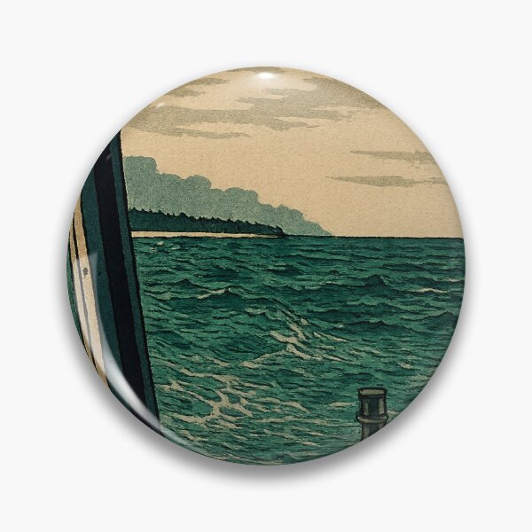Item preview, Farewell from the Boat | Ukiyo-e Ocean Departure Scene - Nostalgic Journey designed and sold by GEEEN.