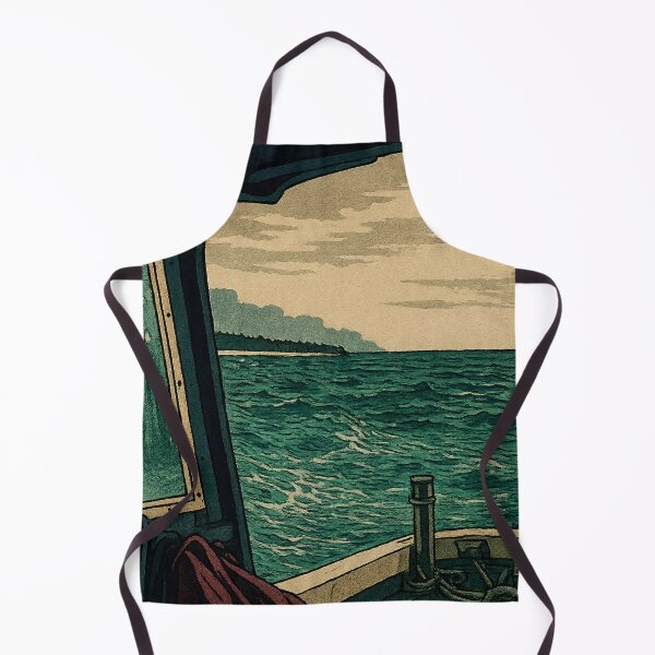 Item preview, Farewell from the Boat | Ukiyo-e Ocean Departure Scene - Nostalgic Journey designed and sold by GeEeN.