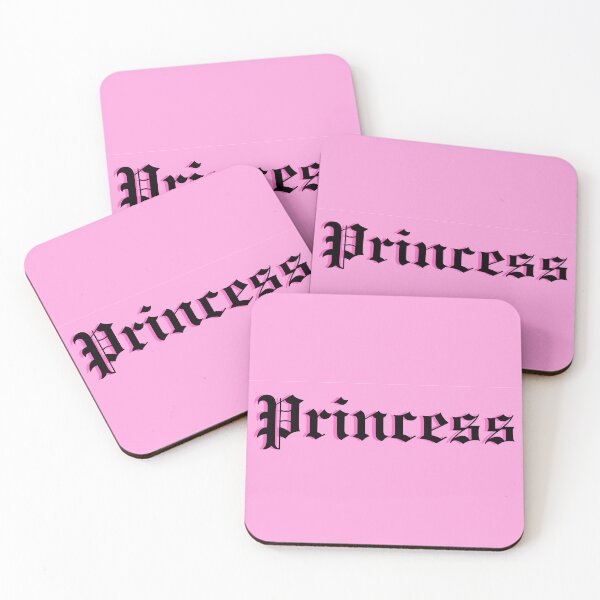 Item preview, Old-English Princess (pink background, dark pink shadow, black lettering) designed and sold by EvaliHoney33.