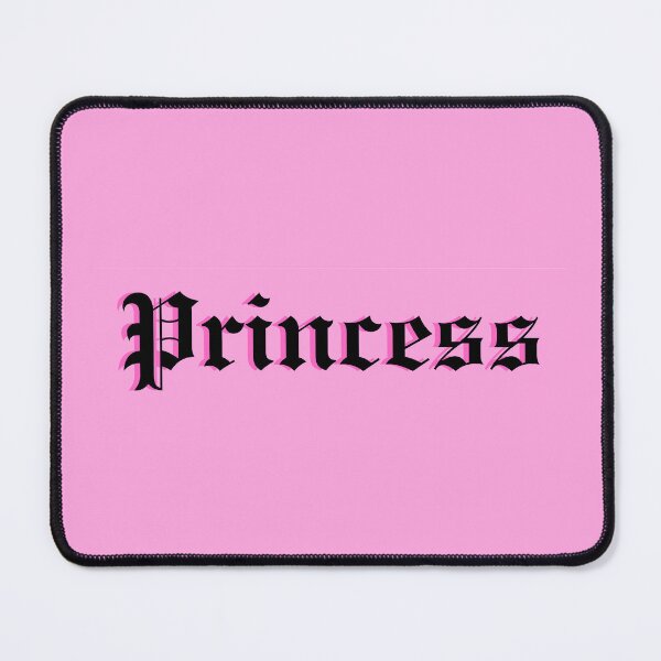 Item preview, Old-English Princess (pink background, dark pink shadow, black lettering) designed and sold by EvaliHoney33.
