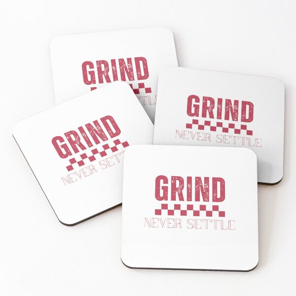Item preview, Grind Never Settle – Checkered Flag Motivational Typography T-Shirt Design designed and sold by LeoraAtelier.