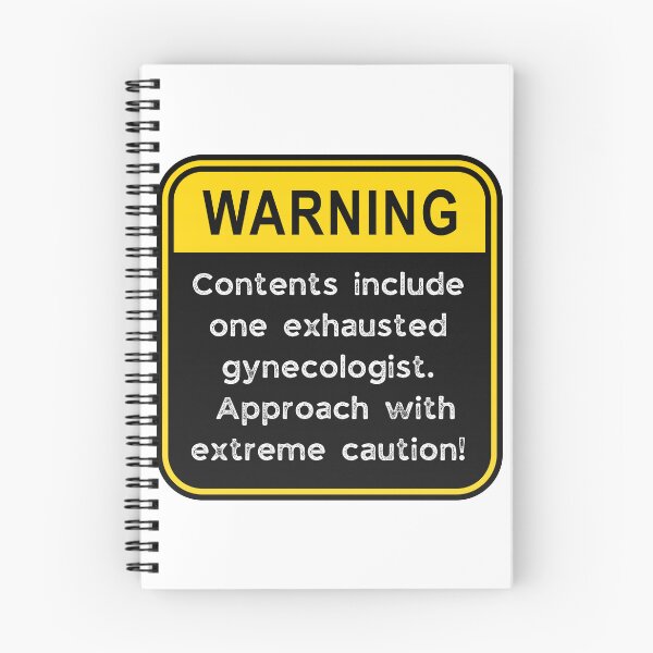 Item preview, Funny Gynecologist Warning Sign – Exhausted Doctor Caution Road Sign designed and sold by Fredster1966.