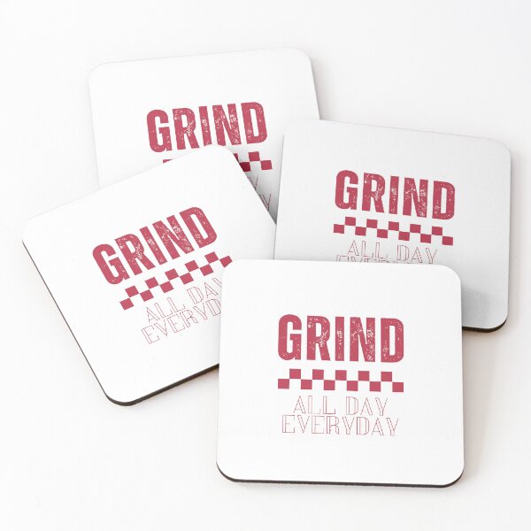 Item preview, Grind All Day Everyday – Checkered Flag Motivational Typography T-Shirt Design designed and sold by LeoraAtelier.