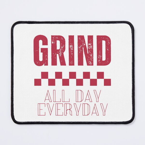 Item preview, Grind All Day Everyday – Checkered Flag Motivational Typography T-Shirt Design designed and sold by LeoraAtelier.