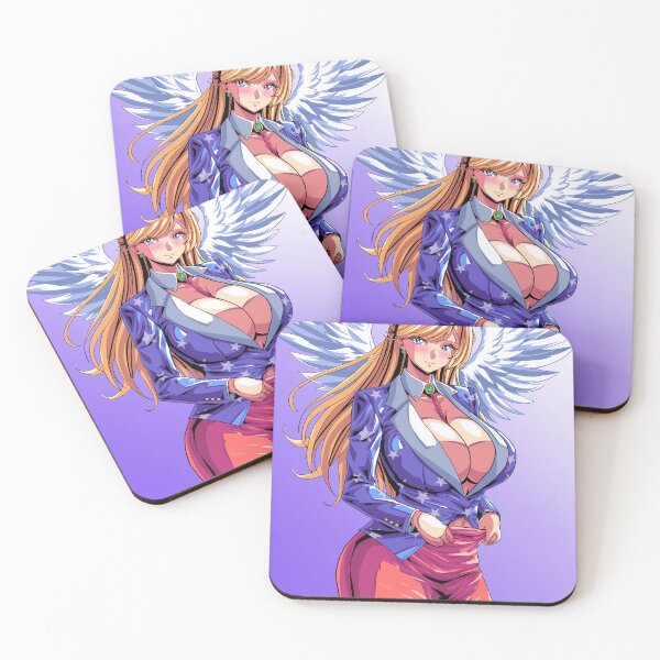 Item preview, Sexy Blonde Oppai Waifu – Cleavage & Mini Skirt Ecchi Art designed and sold by AirForceTuan.
