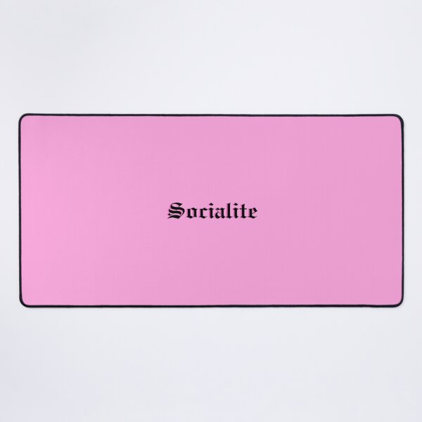 Item preview, Old English Socialite (pink background, dark pink shadow, black lettering) designed and sold by EvaliHoney33.