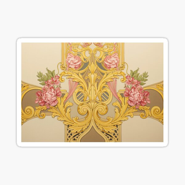 Aperçu de l'œuvre Gustav Klimt Floral orné créée et vendue par maniacfitness.