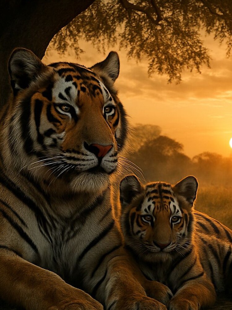 Thumbnail 4 of 4, iPhone Case, Tiger and Cub designed and sold by LenCarol.