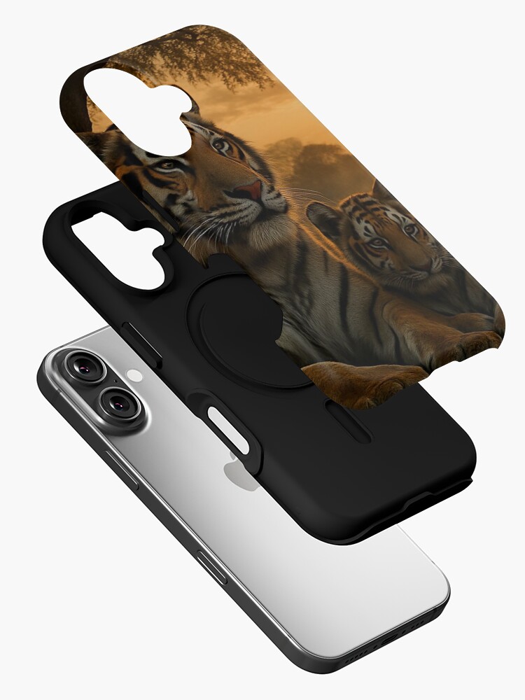 Thumbnail 2 of 4, iPhone Case, Tiger and Cub designed and sold by LenCarol.