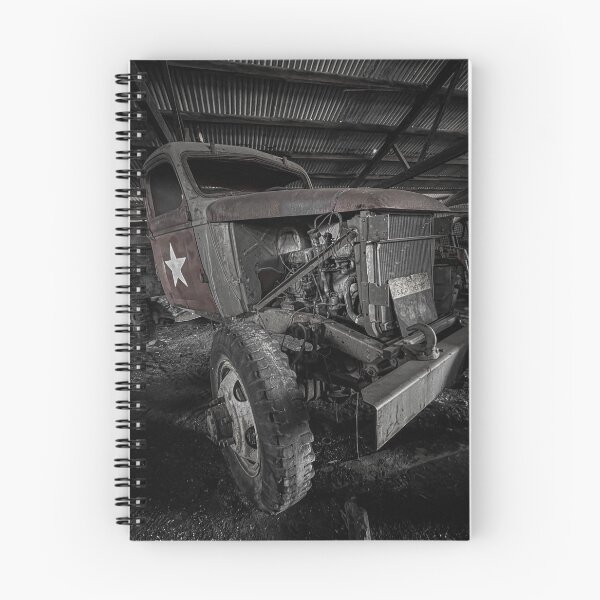 Item preview, 1940s Abandoned Truck in Dark Corrugated Shed designed and sold by taspaul.