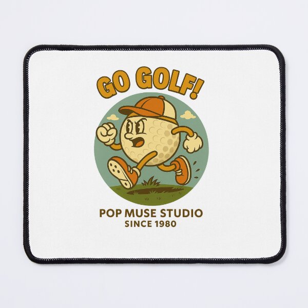 Item preview, GO GOLF! – Retro Golf Ball Mascot designed and sold by giant_ani.