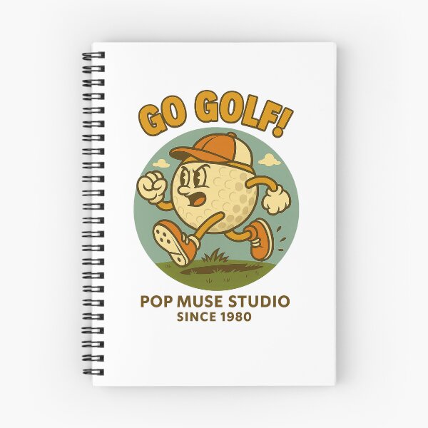 Item preview, GO GOLF! – Retro Golf Ball Mascot designed and sold by giant_ani.
