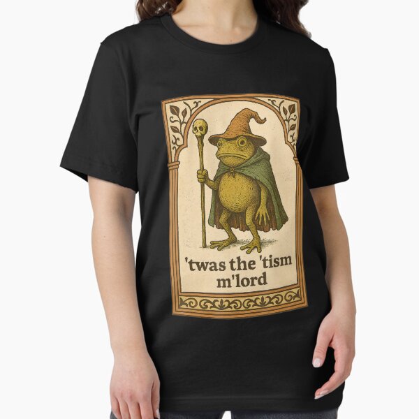 Item preview, Twas The 'Tism M'lord Funny Wizard Frog Autism designed and sold by Lunaralchemy.