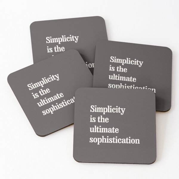 Item preview, Simplicity Is the Ultimate Sophistication - Minimalist Typography designed and sold by trepiu.
