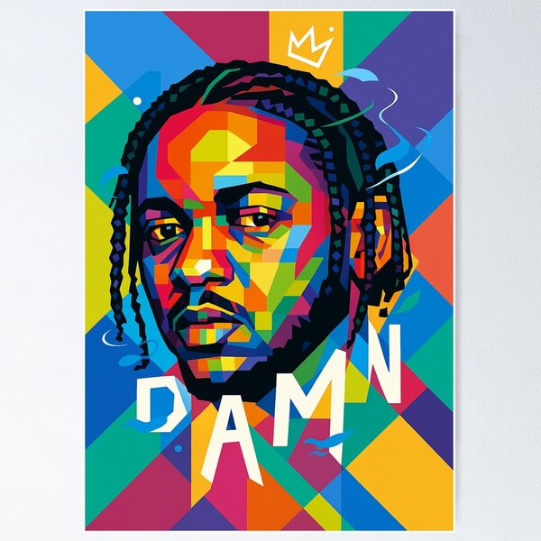 Item preview, Kendrick Lamar DAMN Pop Art designed and sold by Catvektor.