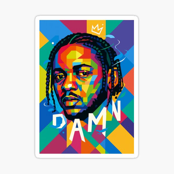 Aperçu de l'œuvre Kendrick Lamar DAMN Pop Art créée et vendue par Catvektor.