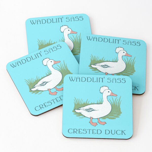 Item preview, Waddlin' Sass Crested Duck Graphic – Funny Farm Animal Illustration for Nature Lovers  designed and sold by donwillisjrart.