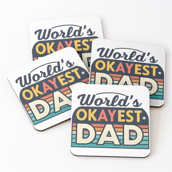 Item preview, World's Okayest Dad designed and sold by likbatonboot.