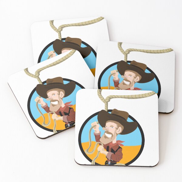 Item preview, Rope ’Em All! – Funny Wild West Cowboy Cartoon designed and sold by aperiq.