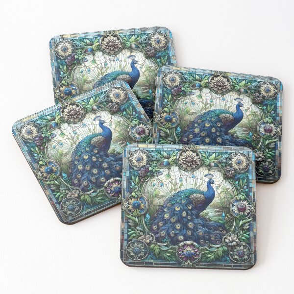 Item preview, Indian Peacock art designed and sold by JacquiTaylorArt.