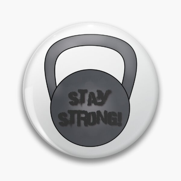Item preview, Stay Strong! Kettlebell Print designed and sold by HintOFCabbage_Atelier.
