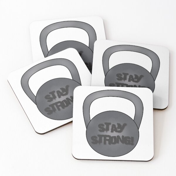 Item preview, Stay Strong! Kettlebell Print designed and sold by HintOFCabbage_Atelier.