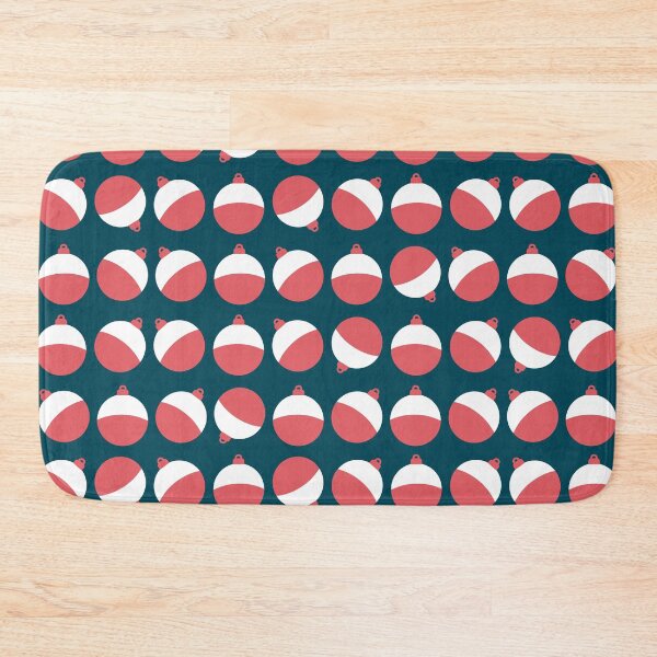Item preview, Red and white fishing bobber pattern designed and sold by kapotka.