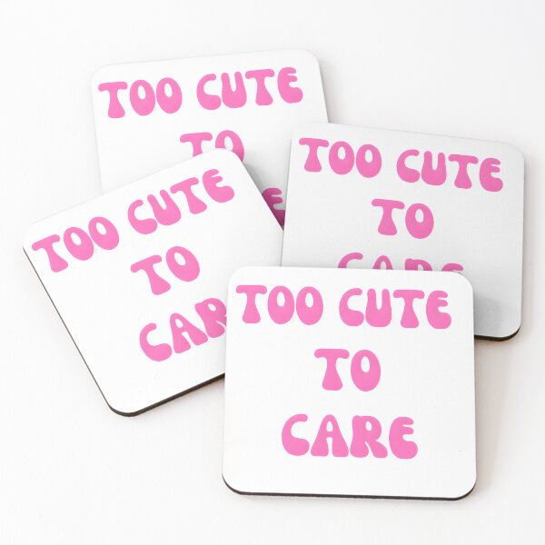 Item preview, Too Cute To Care | Aesthetic Quote T-Shirt – Funny Sassy Feminine Attitude Tee designed and sold by THE LOST .