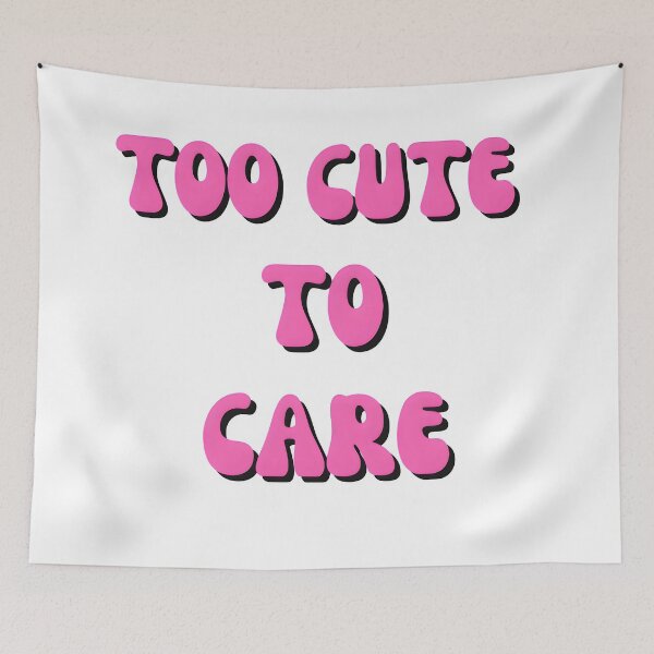 Item preview, Too Cute To Care | Aesthetic Quote T-Shirt – Funny Sassy Feminine Attitude Tee designed and sold by THE LOST .