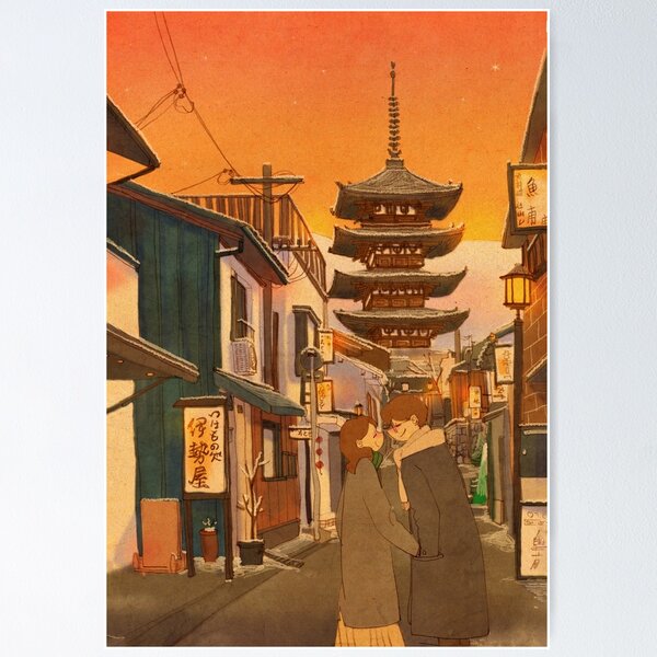 Artikel-Vorschau von Abend in Kyoto, designt und verkauft von Puuung 퍼엉.