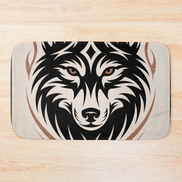 Item preview, Tribal Wolf Spirit Emblem designed and sold by ShadowAndSlate.