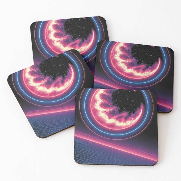 Item preview, Cyberpunk Glow Retro Horizon designed and sold by ShadowAndSlate.