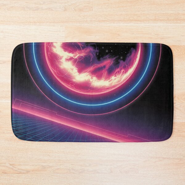 Item preview, Cyberpunk Glow Retro Horizon designed and sold by ShadowAndSlate.