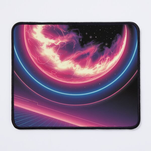 Item preview, Cyberpunk Glow Retro Horizon designed and sold by ShadowAndSlate.
