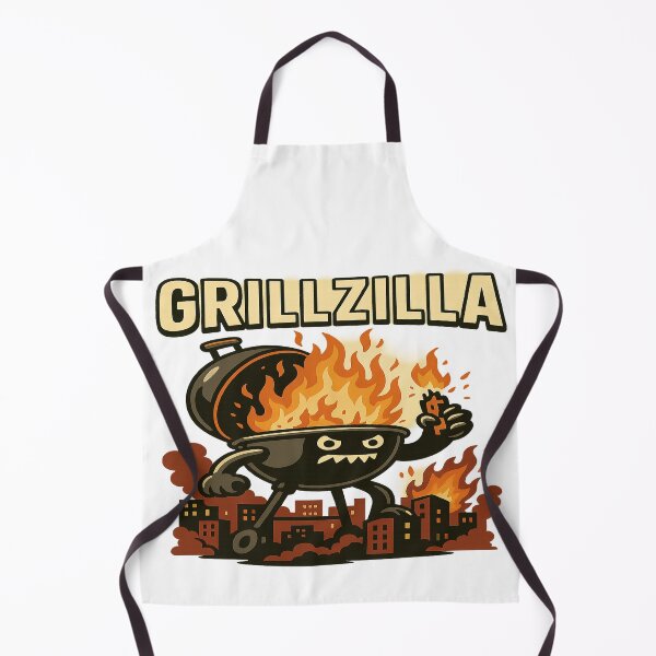 Artikelvorschau, Grillzilla – Lustiges BBQ-Monster-Design entworfen und verkauft von DonnyFoodGadget.