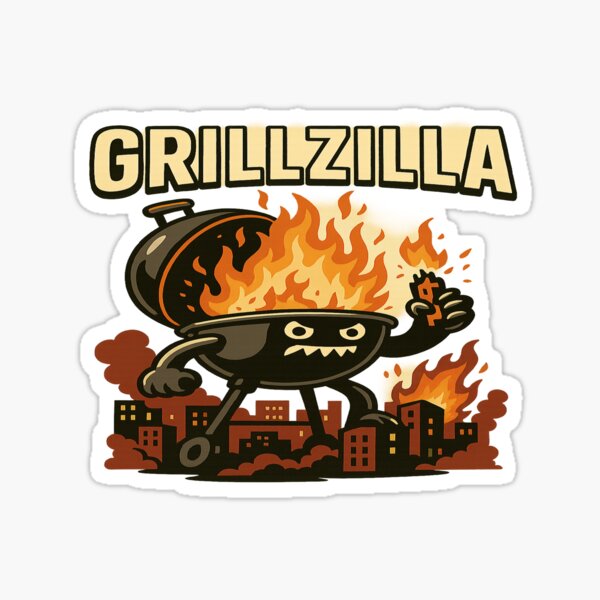 Artikel-Vorschau von Grillzilla – Lustiges BBQ-Monster-Design, designt und verkauft von DonnyFoodGadget.