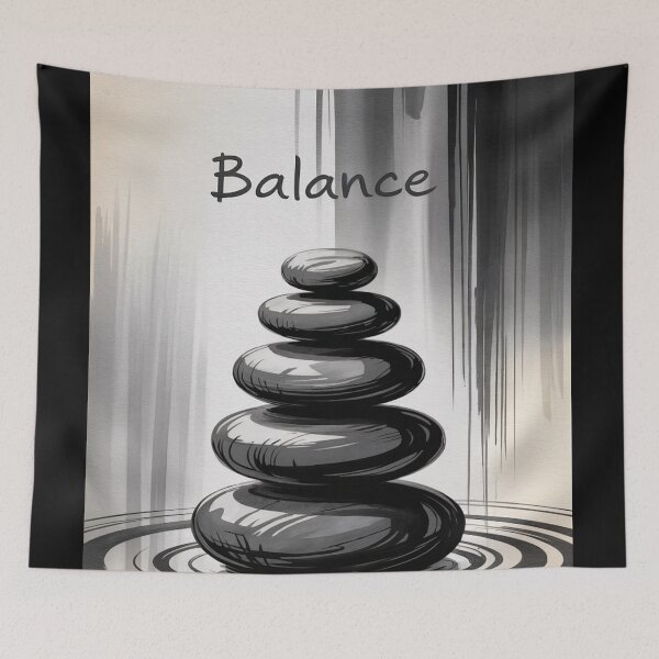 Item preview, Zen Balance Stone Cairn designed and sold by ShadowAndSlate.