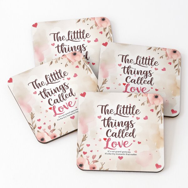 Item preview, The Little Things Called Love – Minimalist Romantic Typography Design designed and sold by Irene Catchmind.