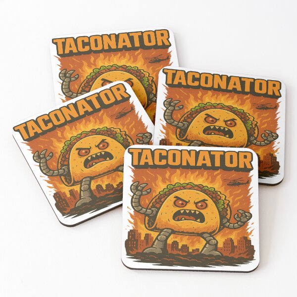 Item preview, Taconator – Taco Monster Attack Design designed and sold by DonnyFoodGadget.