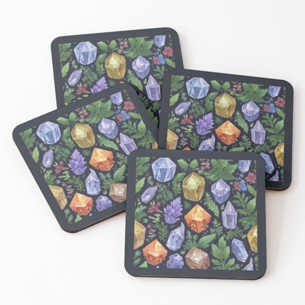 Item preview, Crystal Gems Magic Pattern AI Generated Digital Art  designed and sold by thedreamykind.