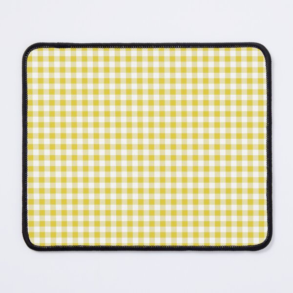 Aperçu de l'œuvre Motif vichy jaune soleil et blanc créée et vendue par Patternfluent.