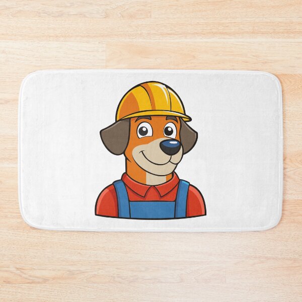 Item preview, Cheerful Builder Dog in Hard Hat. designed and sold by GregorySmithRed.