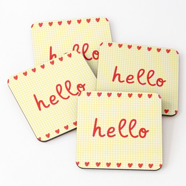 Item preview, Lovely Gingham 03. Hello designed and sold by mallardpark.