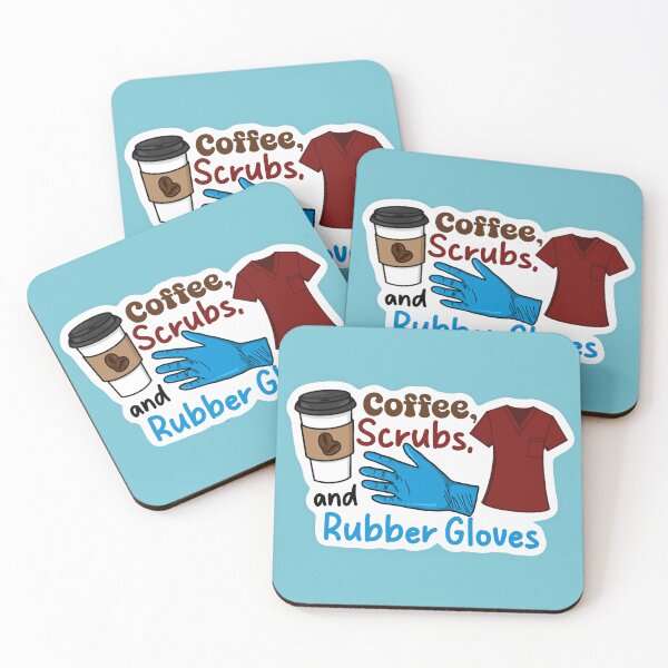 Item preview, Coffee, scrubs, and rubber gloves designed and sold by ashyssciencedesigns.