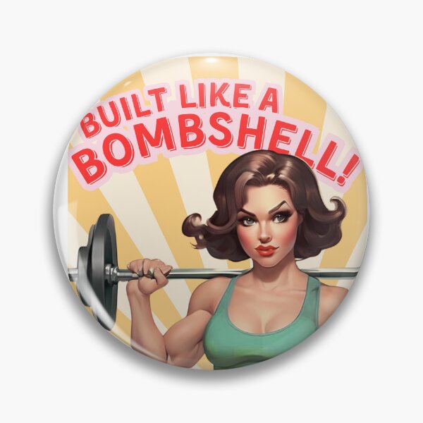 Item preview, Built Like a Bombshell – Vintage Gym Glam  designed and sold by No-Heart.