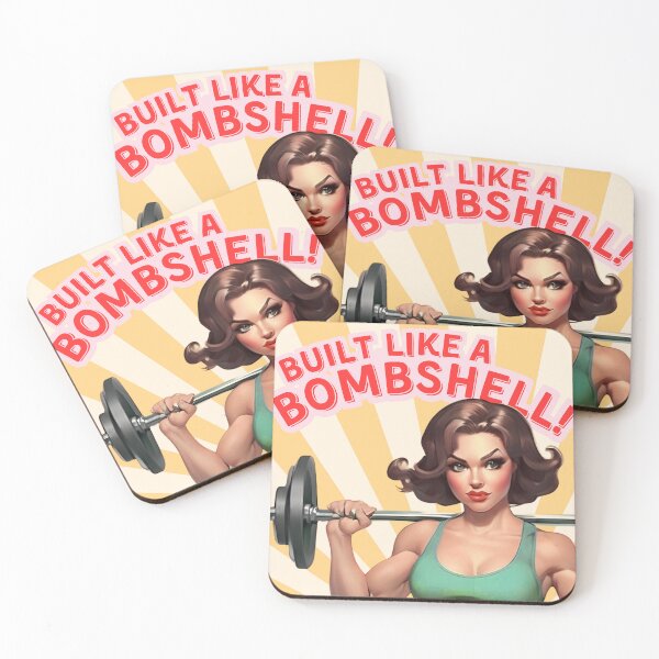 Item preview, Built Like a Bombshell – Vintage Gym Glam designed and sold by No-Heart.