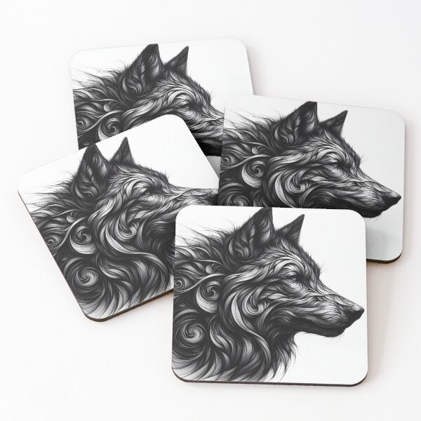 Item preview, Black Wolf Illustration | Gift designed and sold by Smoking_Animals .