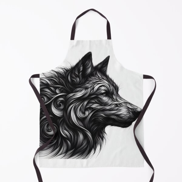 Item preview, Black Wolf Illustration | Gift designed and sold by Smoking_Animals .